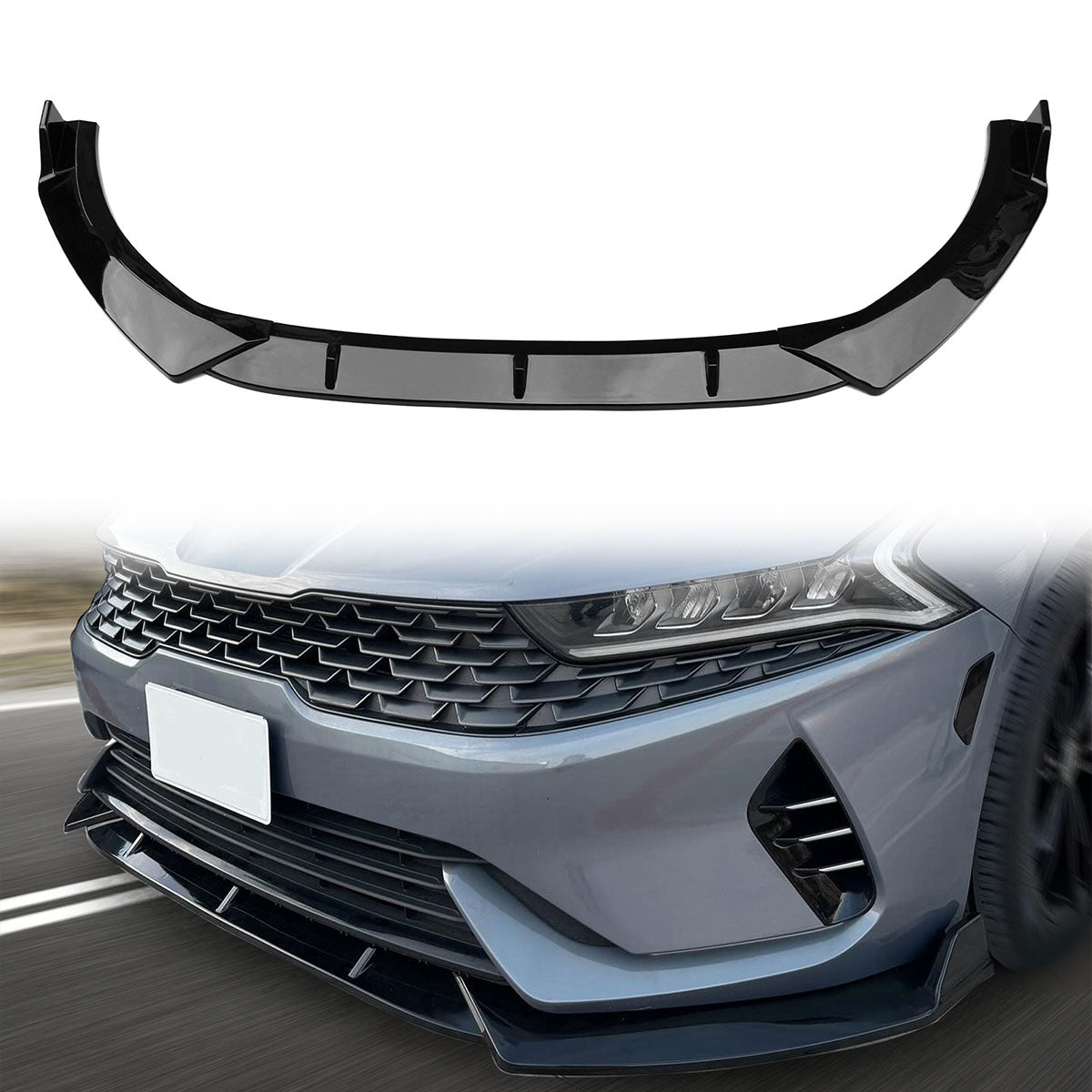 2021-2024 2025 Kia Optima K5 Front Lip Chin Spoiler PP 3PC