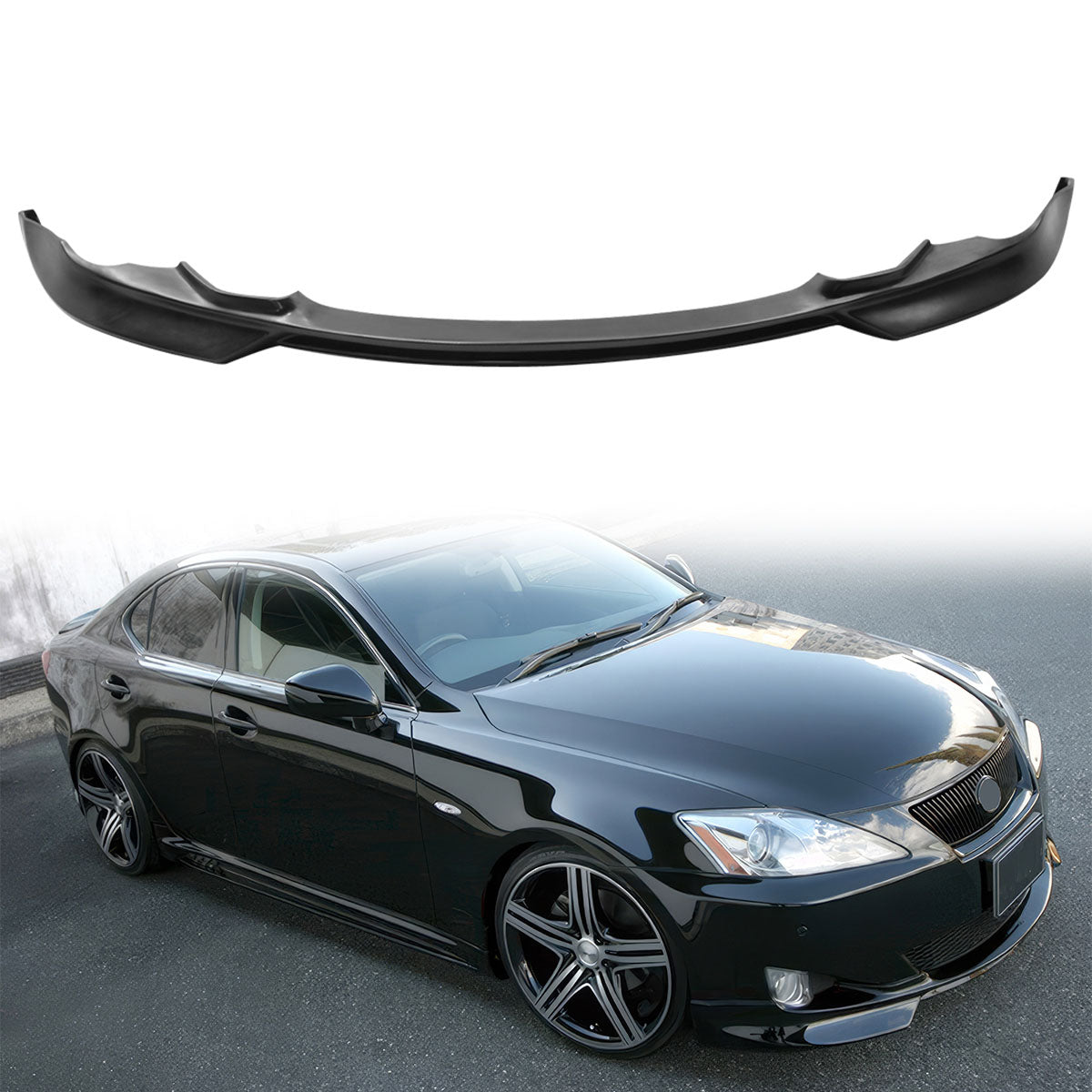 2006-2008 Lexus IS250 IS350 IKON Style Unpainted Front Bumper Lip PU