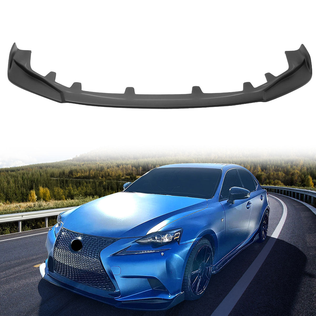 2014-2016 Lexus IS250 IS300 IS350 F Sport IKON Style Front Lip Spoiler