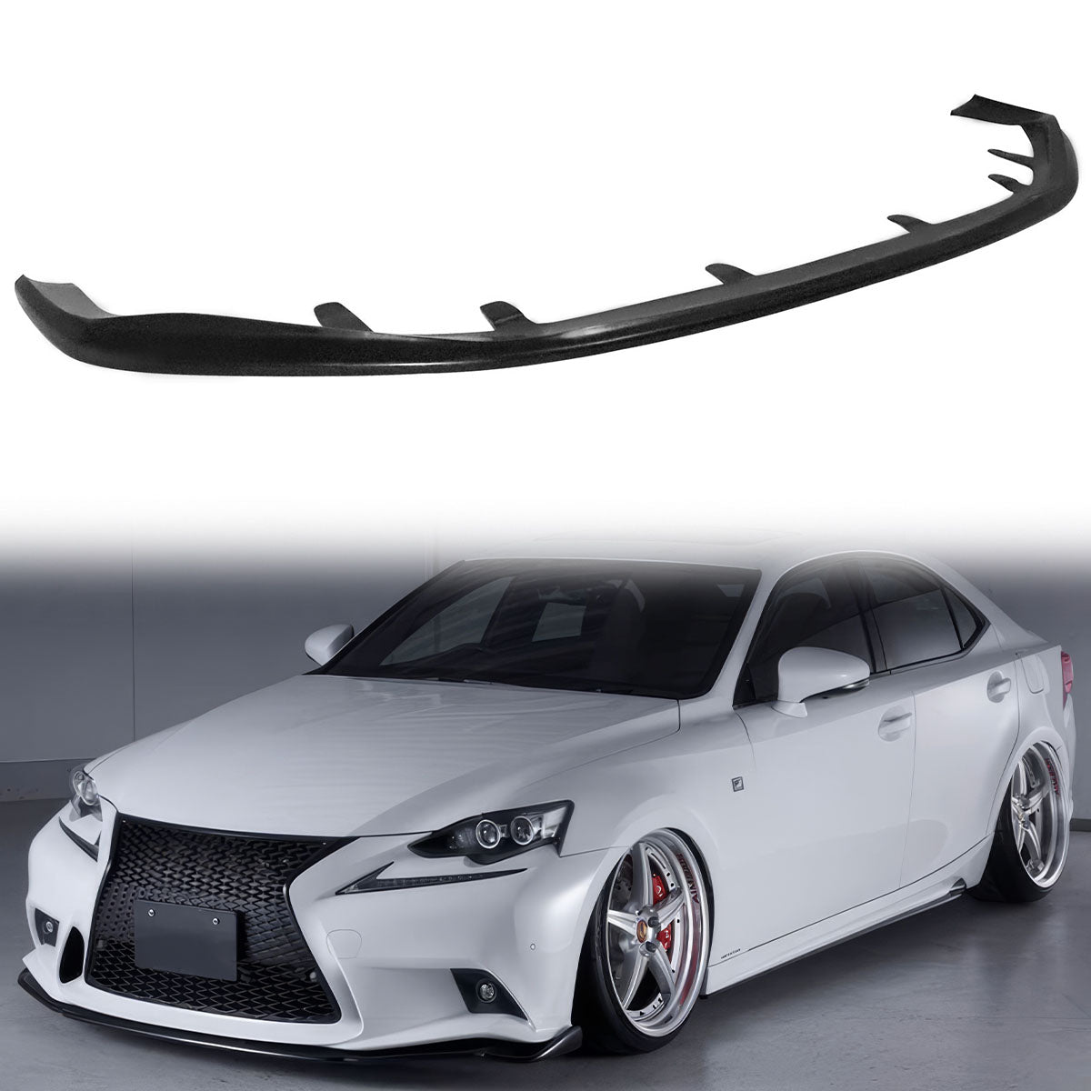 2014-2016 Lexus IS Series F Sport Sedan JDM Style Front Bumper Lip PU