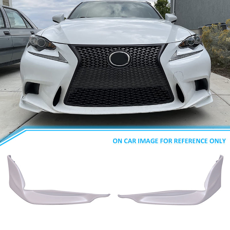 2014-2016 Lexus IS Model TR-D Style Front Bumper Lip Splitters 2PC