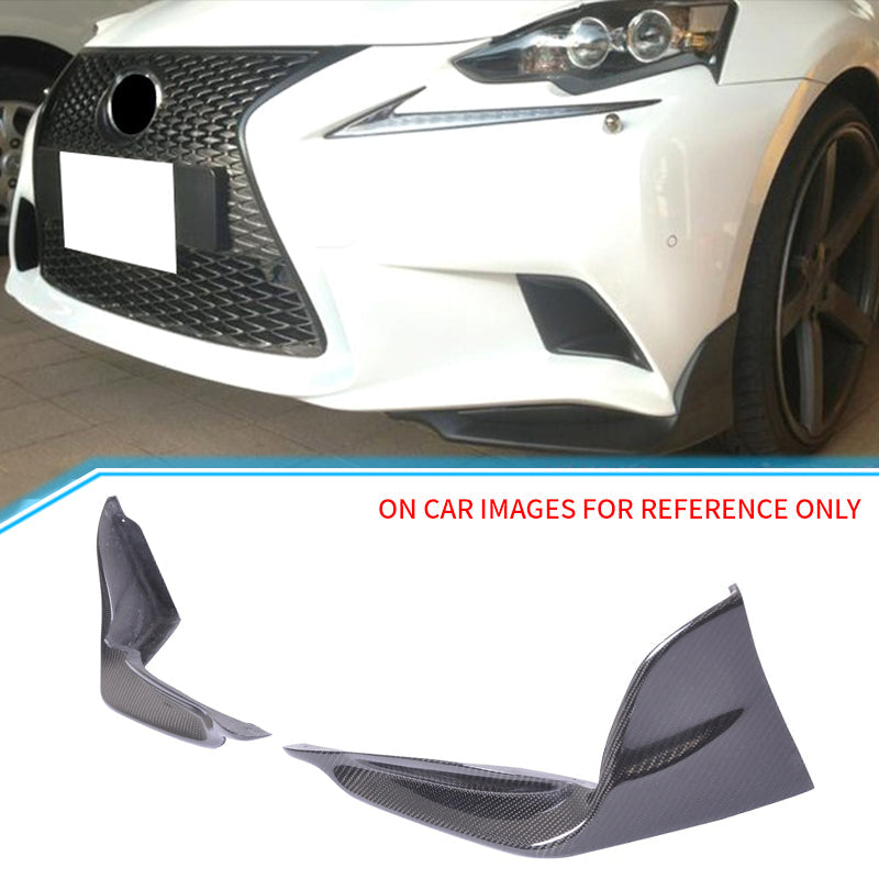 2014-2016 Lexus IS250 IS350 TR Style Front Bumper Lip Carbon Fiber