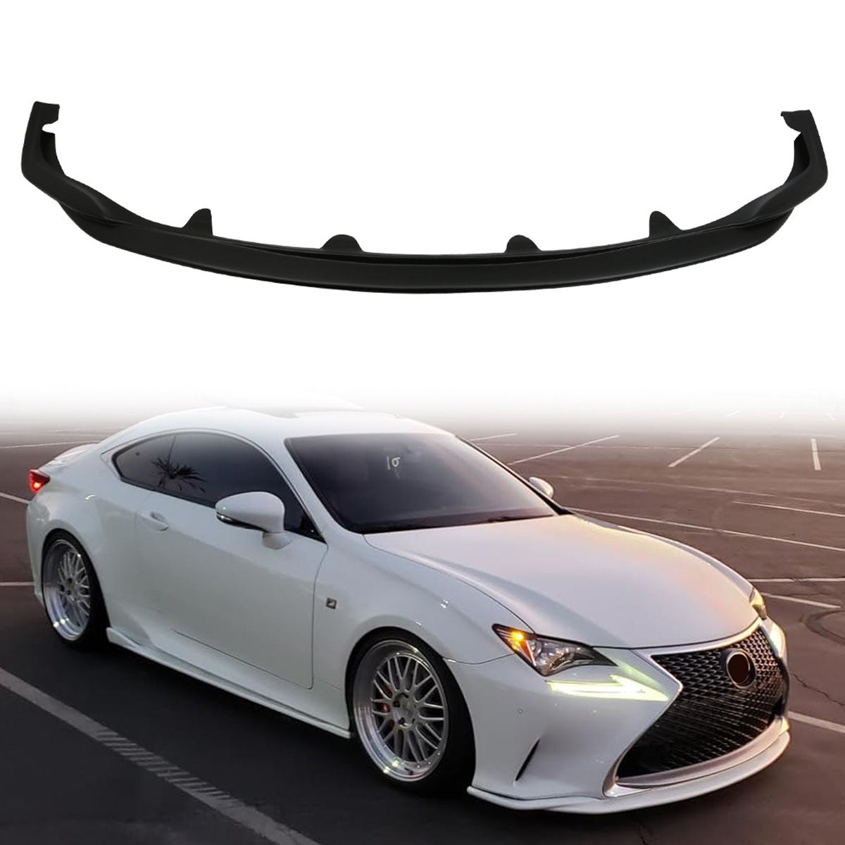 2015-2017 Lexus RC300 F Sport Silkblaze Style Front Bumper Lip PP