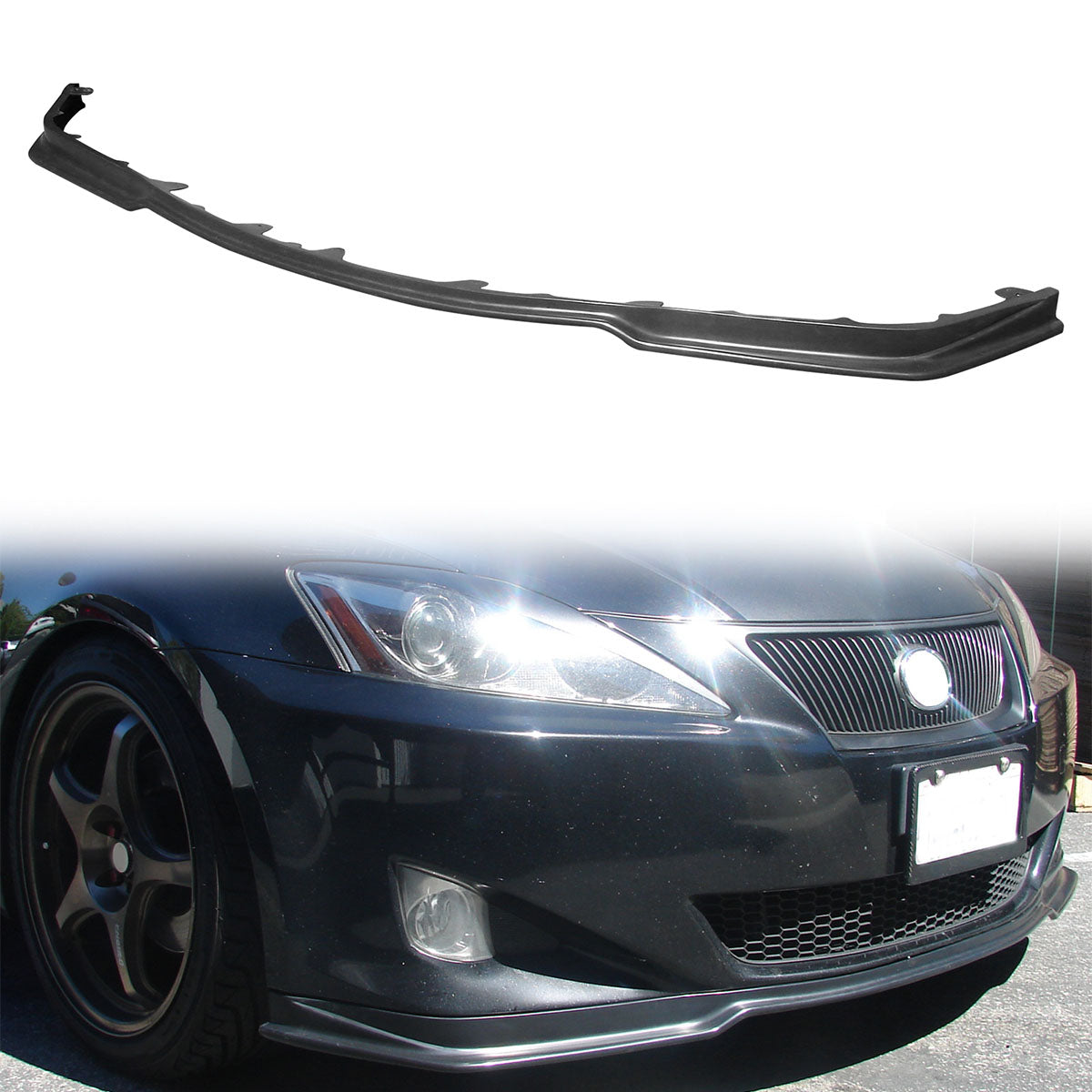 2006-2008 Lexus IS250 IS350 PM Style Front Bumper Lip Unpainted PU