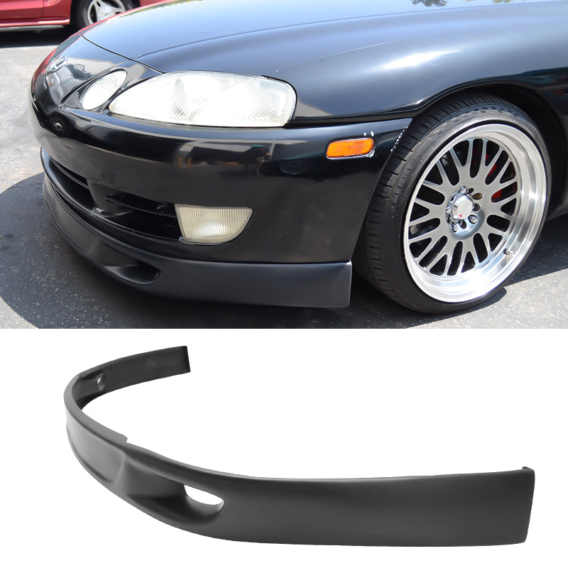 1992-1996 Lexus SC300 SC400 T Sports Style Black Front Bumper Lip PU