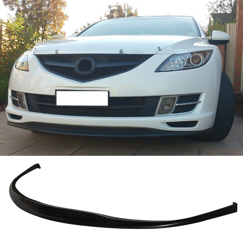 2009-2011 Mazda 6 DS Style Unpainted Black Front Bumper Lip PU Sedan