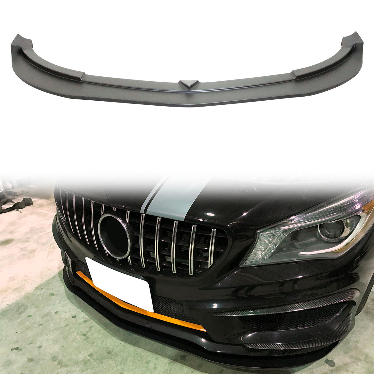 2014-2016 Benz C117 CLA45 AMG CLA Revo Front Bumper Lip PP