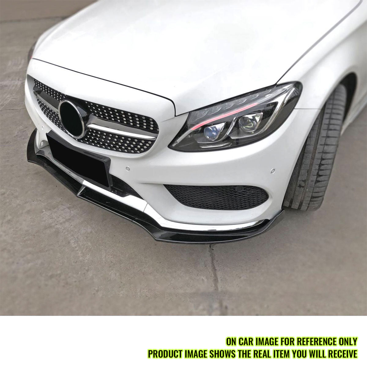 2015-2018 Benz W205 C-Class DP Style Front Bumper Lip PP