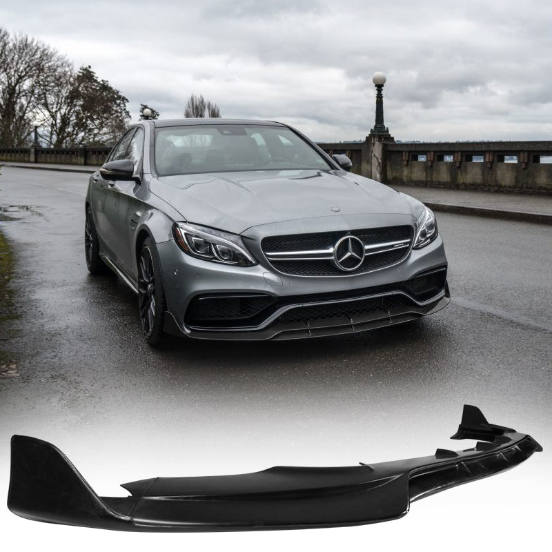 2019-2020 Benz W205 C-Class Unpainted Front Bumper Lip Splitter PU