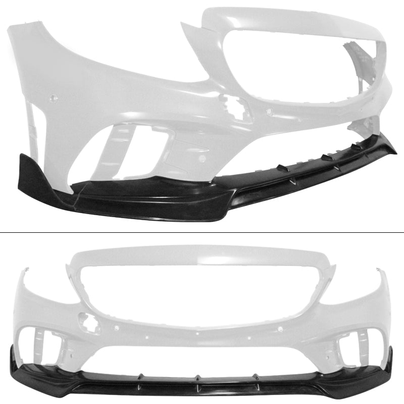 2019-2020 Benz W205 C-Class Unpainted Front Bumper Lip Splitter PU