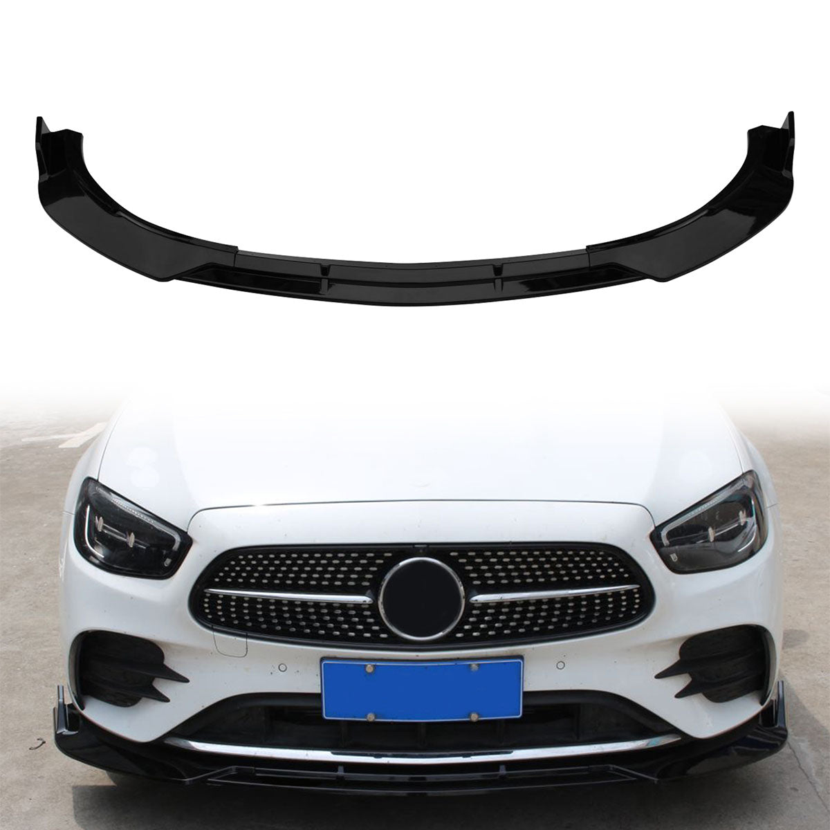 2021-2023 Benz W213 E-Class B Style Front Bumper Lip PP