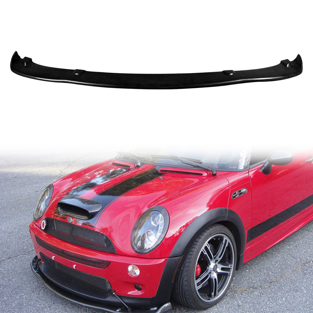 2002-2006 Mini Cooper H Style Front Bumper Lip Splitter PU