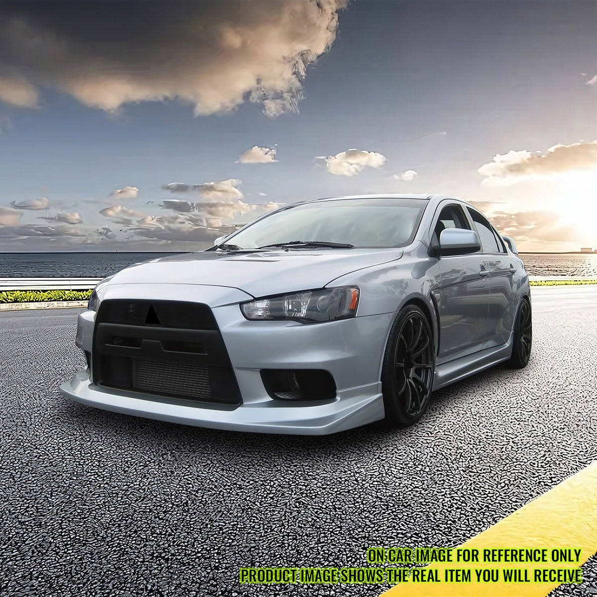 2008-2015 Mitsubishi Lancer EVO 10 X V Unpainted Front Bumper Lip PU
