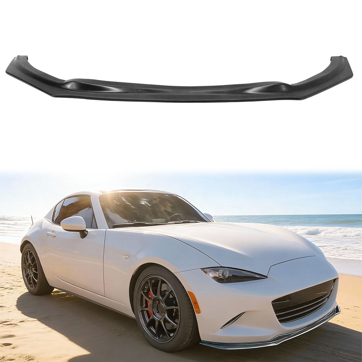 2016-2025 Mazda MX-5 Miata Front Bumper Lip Unpainted PU Spoiler