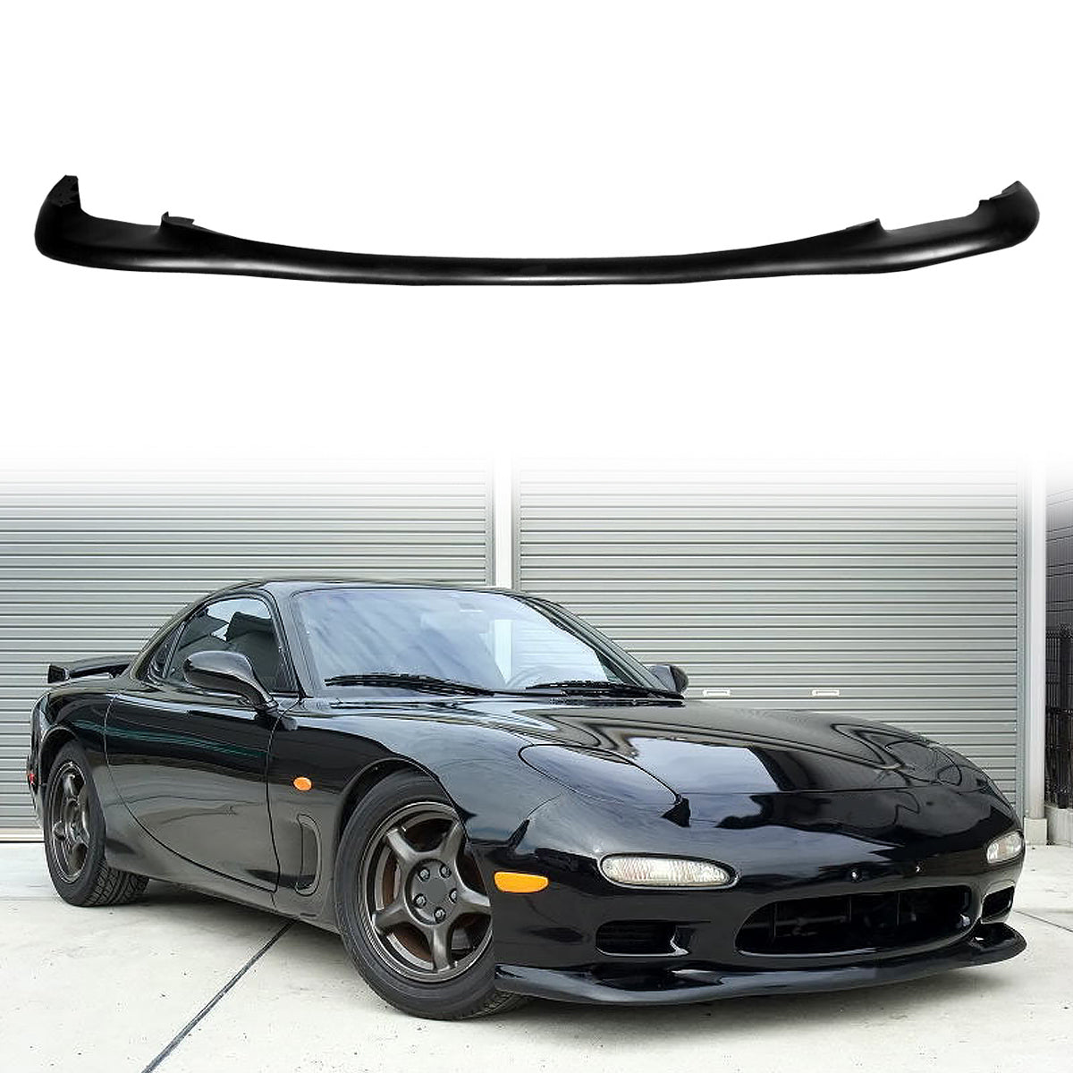 1993-1997 Mazda RX7 OEM Style Unpainted Black Front Bumper Lip PU 2Dr