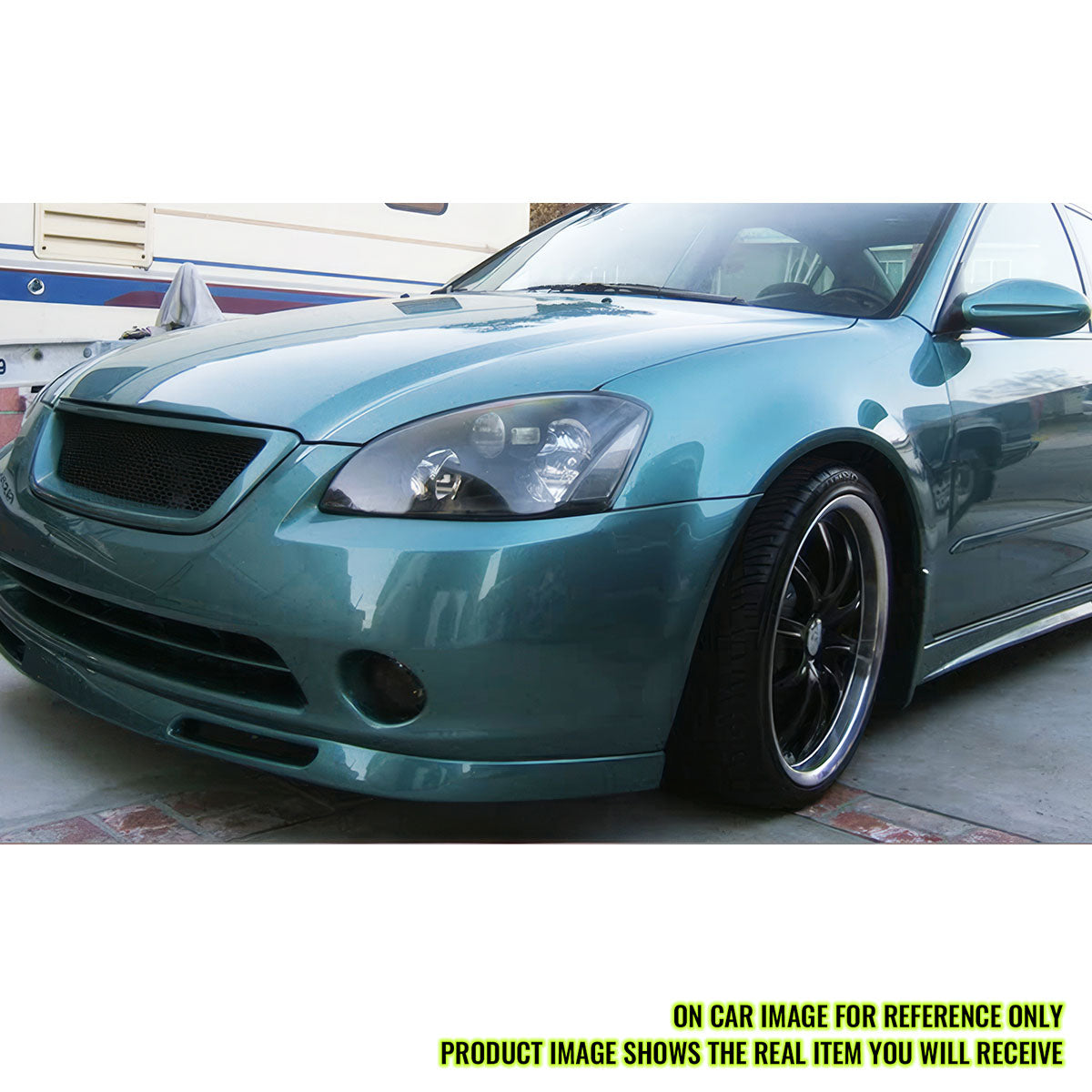 2002-2004 Nissan Altima N1 Style Unpainted Black Front Bumper Lip PU