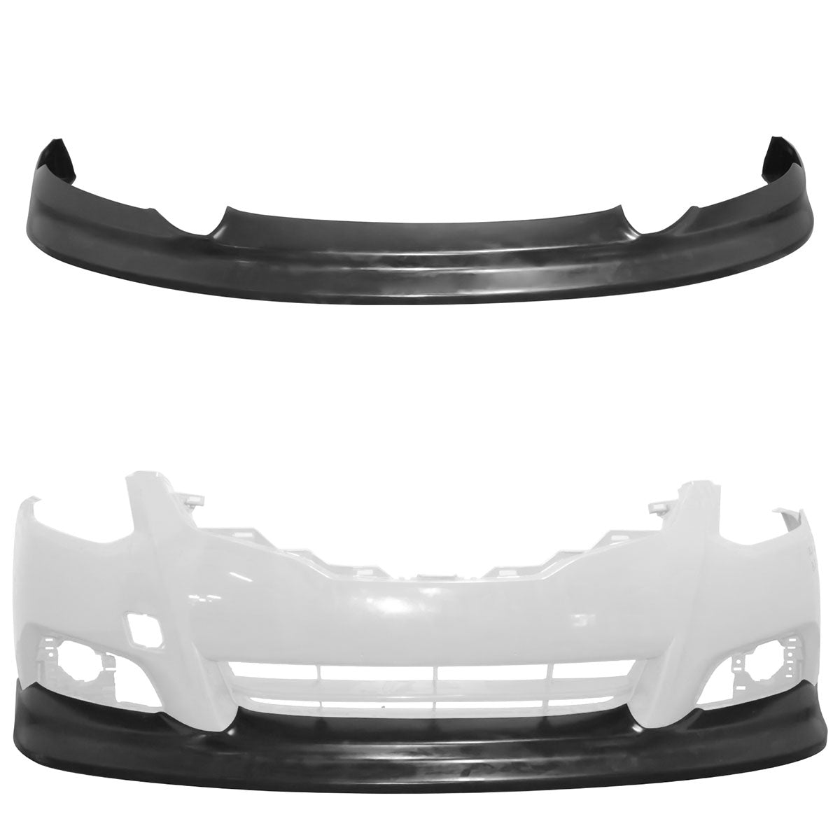 2010-2013 Nissan Altima Coupe V Style Front Bumper Lip Unpainted PU