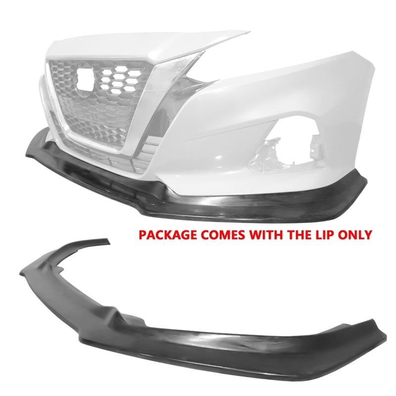 2019-2022 Nissan Altima IK V4 Style Front Bumper Lip Unpainted PU