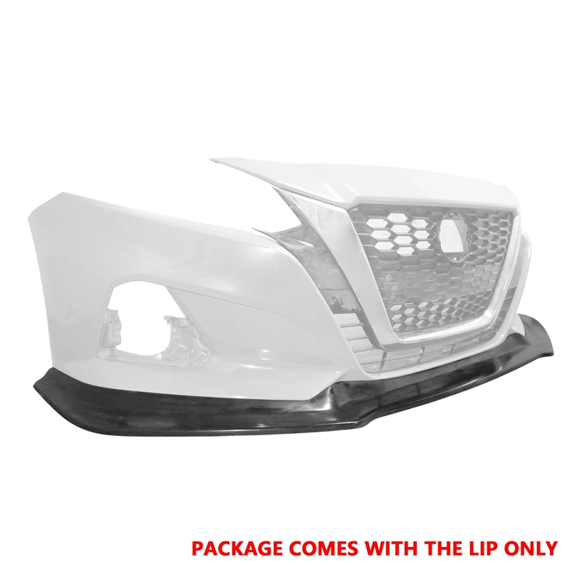 2019-2022 Nissan Altima IK V4 Style Front Bumper Lip Unpainted PU