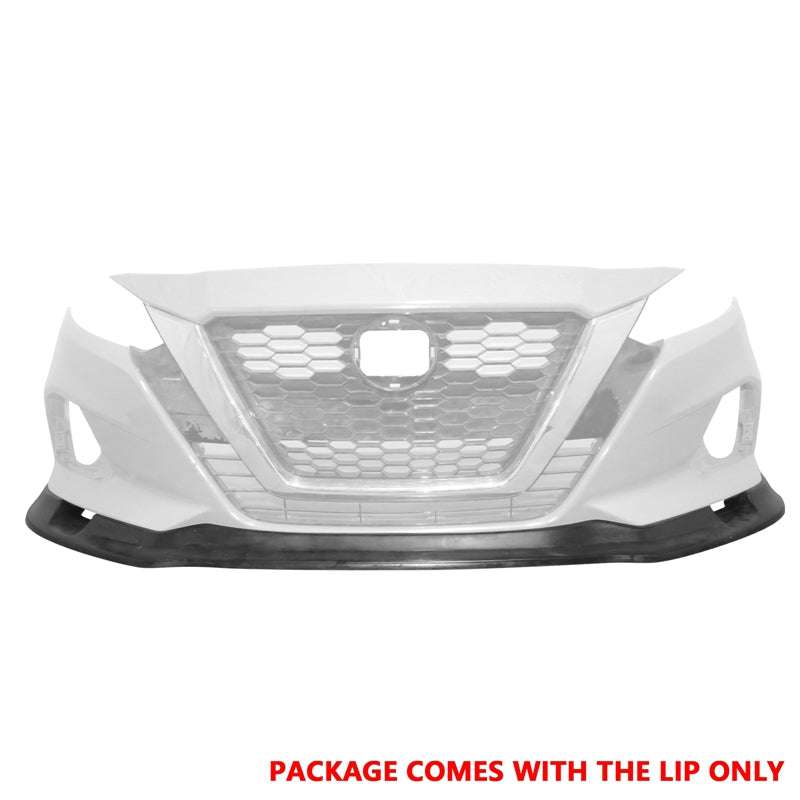 2019-2022 Nissan Altima IKFM Style Front Bumper Lip Unpainted PU