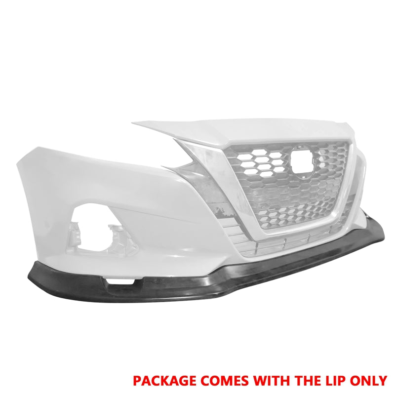 2019-2022 Nissan Altima IKFM Style Front Bumper Lip Unpainted PU