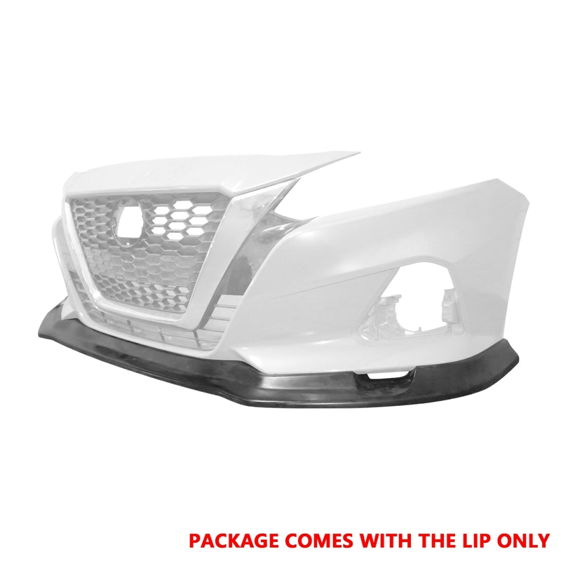2019-2022 Nissan Altima IKFM Style Front Bumper Lip Unpainted PU