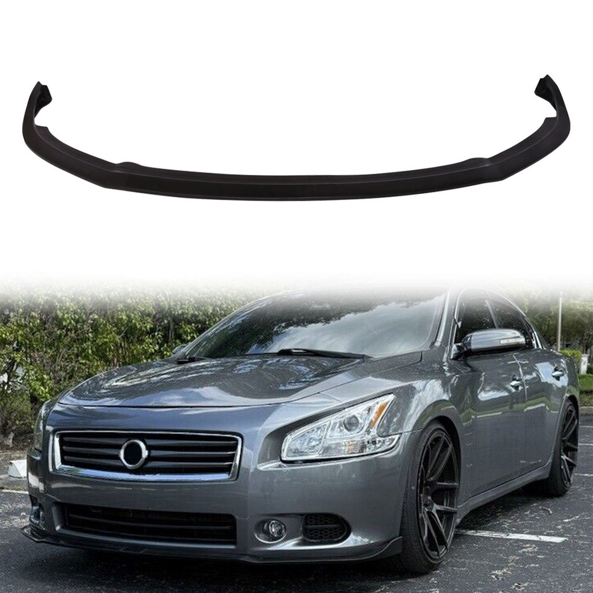 2009-2015 Nissan Maxima CS Style Unpainted Front Lip Splitter PU