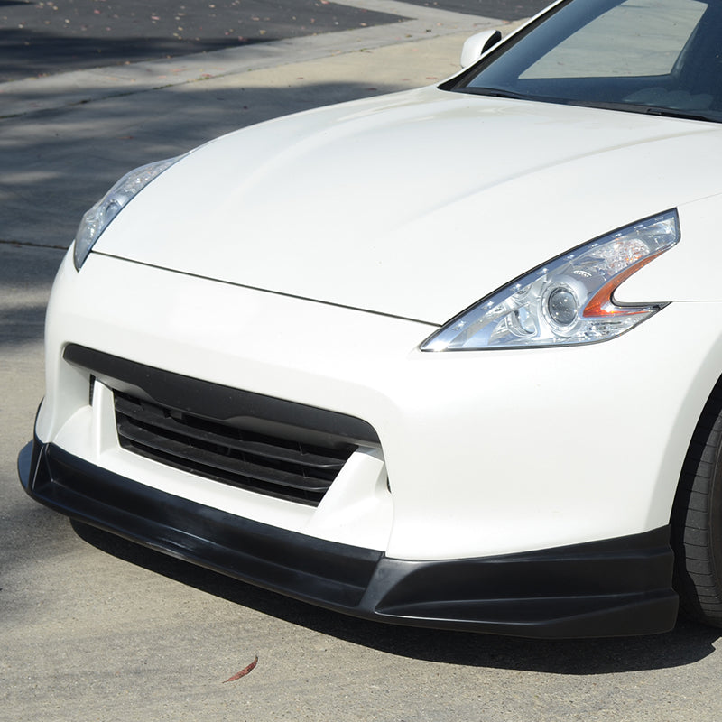 2009-2012 Nissan 370Z SL Style Unpainted Black Front Bumper Lip PU