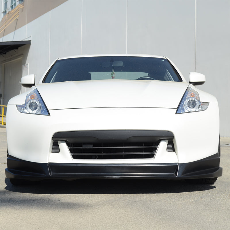2009-2012 Nissan 370Z SL Style Unpainted Black Front Bumper Lip PU