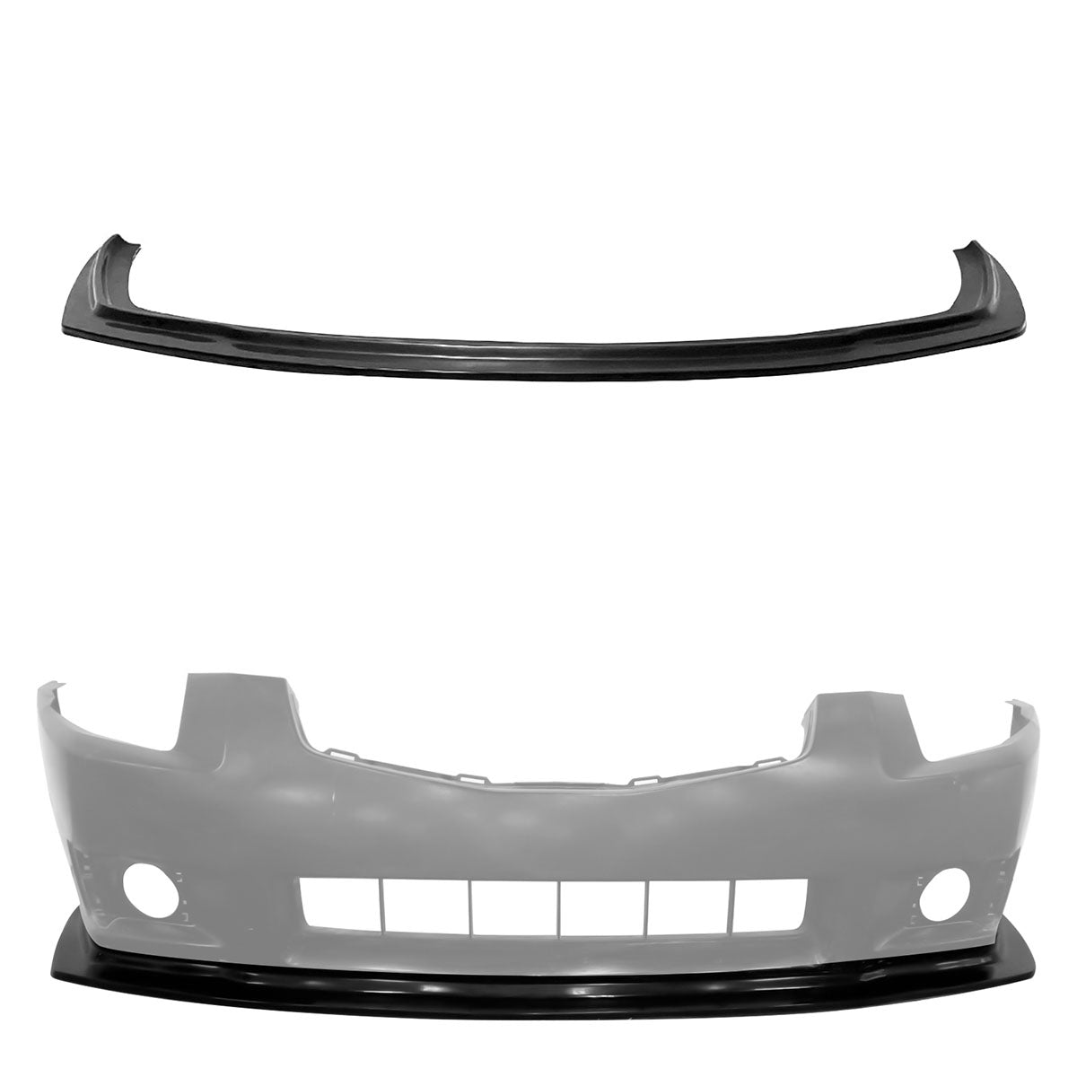 2007-2008 Nissan Maxima Unpainted Front Bumper Lip Spoiler MDA Style