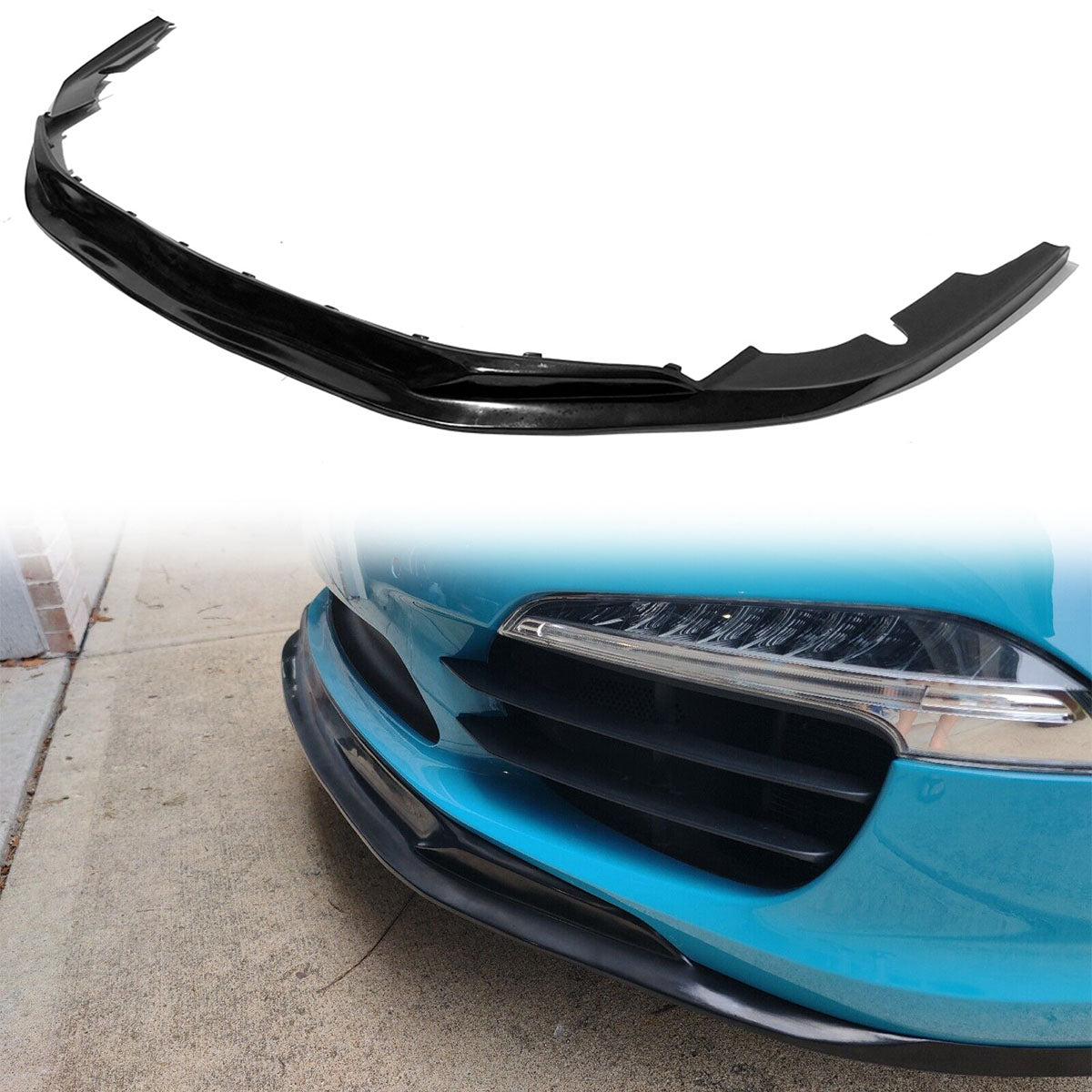 2012-2016 Porsche 911 991 Carrera Front Lip Splitter Air Dam S1 Style