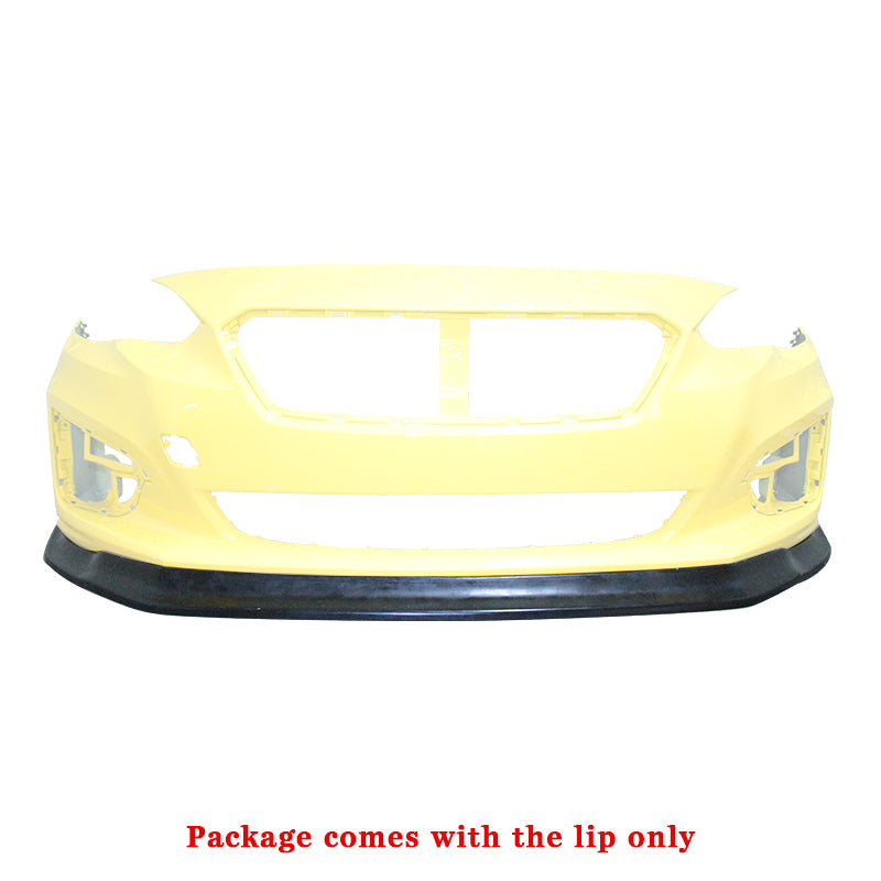 2017-2019 Subaru Impreza CS Style Front Bumper Lip Chin Unpainted PU