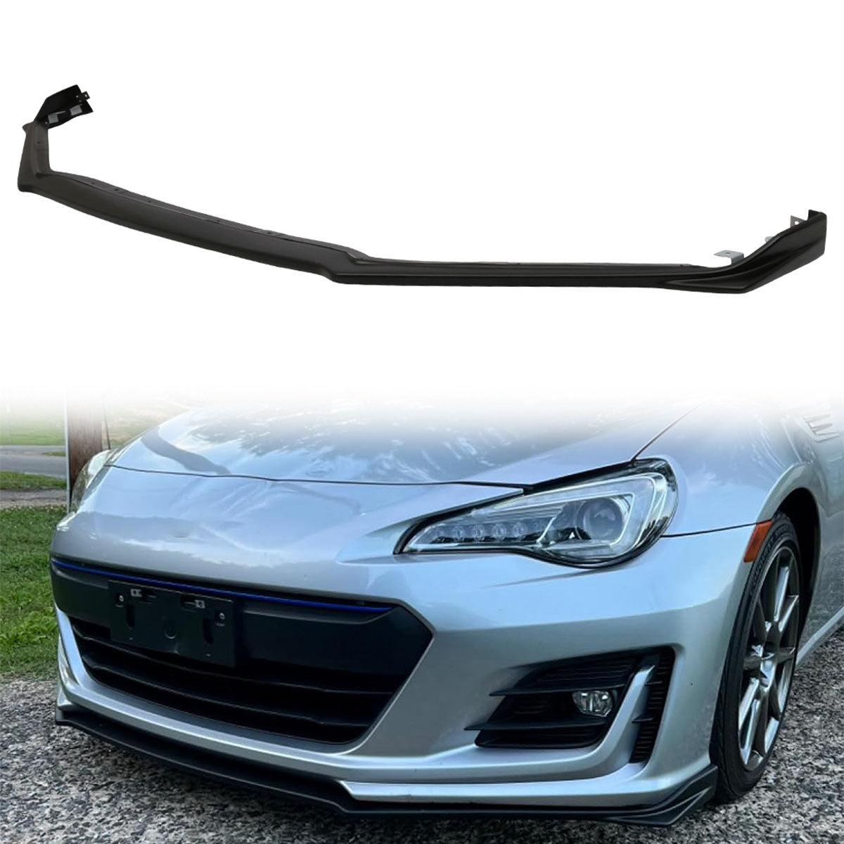 2017-2020 Subaru BRZ STI Style Black Front Lip Splitter Spoiler PU