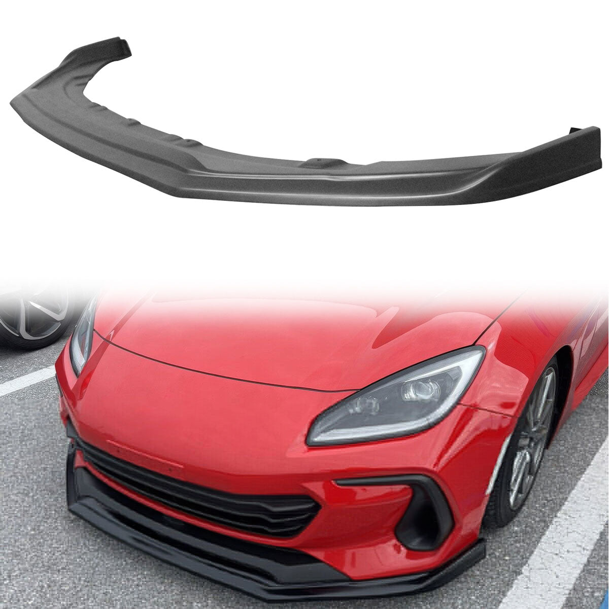 2022-2025 Subaru BRZ CSIK Style Unpainted Front Bumper Lip Splitter PU