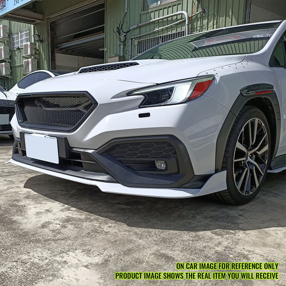 2022-2025 Subaru WRX 5th D Style Matte Black 3PCS Front Bumper Lip ABS