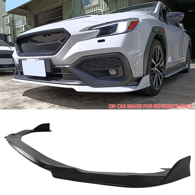 2022-2025 Subaru WRX 5th D Style Matte Black 3PCS Front Bumper Lip ABS