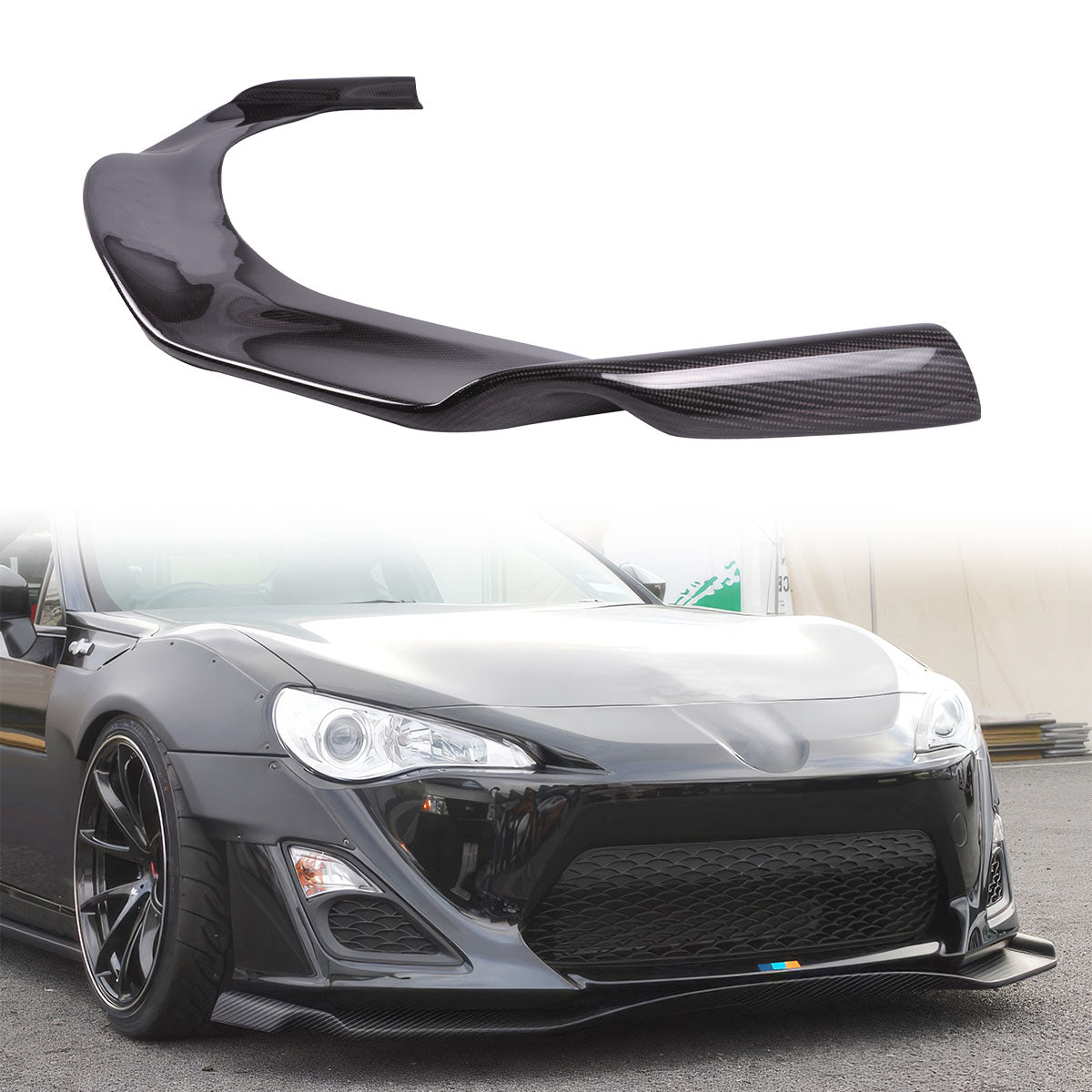 2013-2016 Scion FRS GR Style Front Bumper Lip Spoiler Splitter