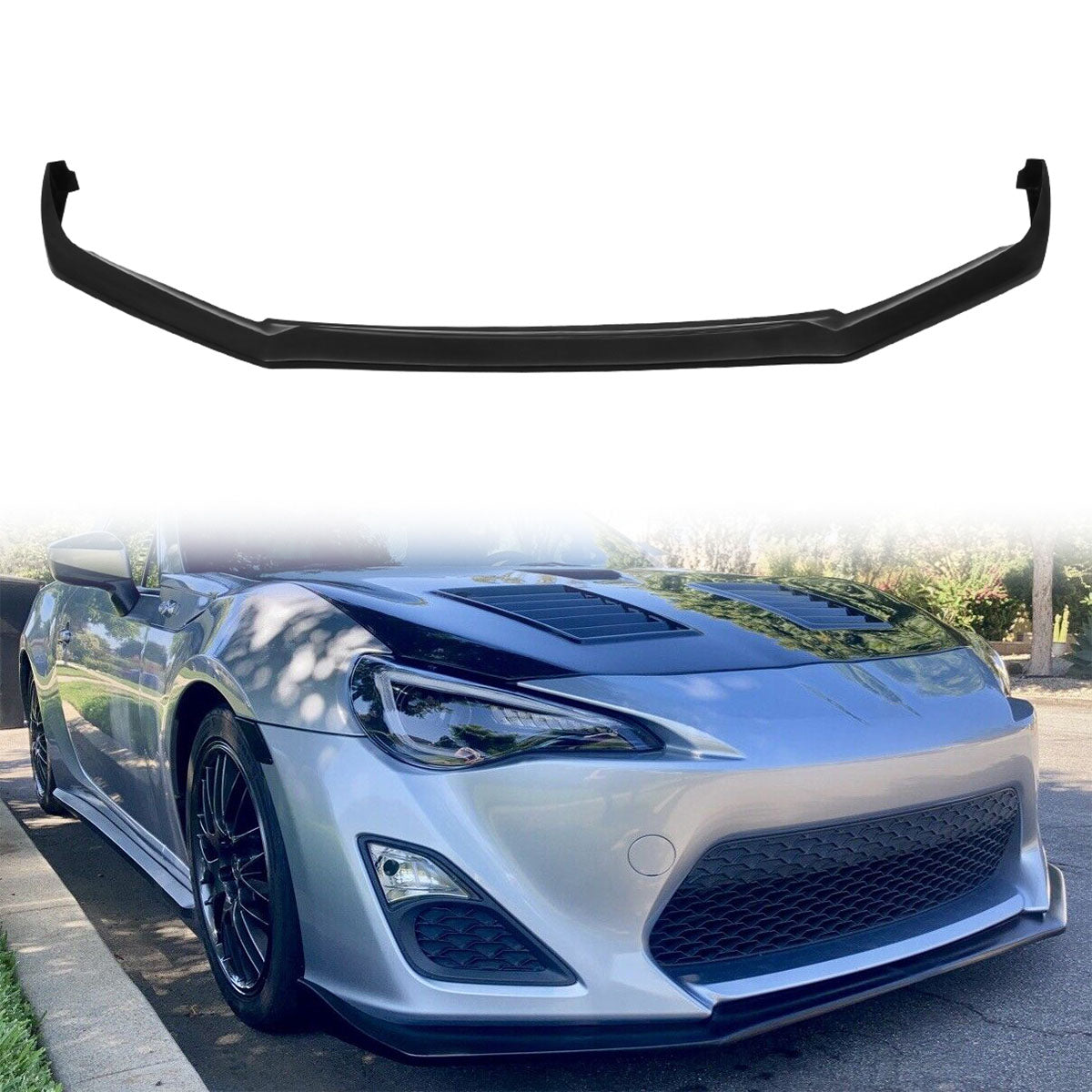 2013-2016 Scion FRS STI Style Unpainted Front Bumper Lip Splitter PU