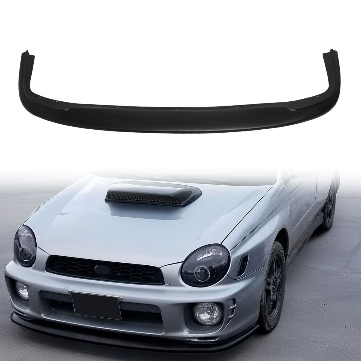 2002-2003 Subaru Impreza DP Style Unpainted Black Front Bumper Lip PU
