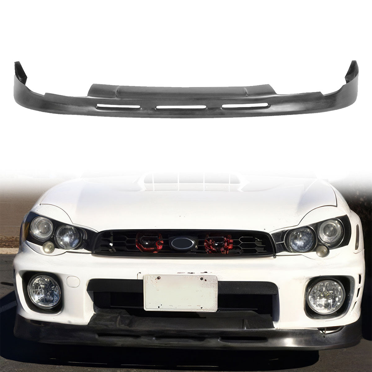2002-2003 Subaru Impreza WRX STI 4Dr P1 Style Front Bumper Lip Spoiler