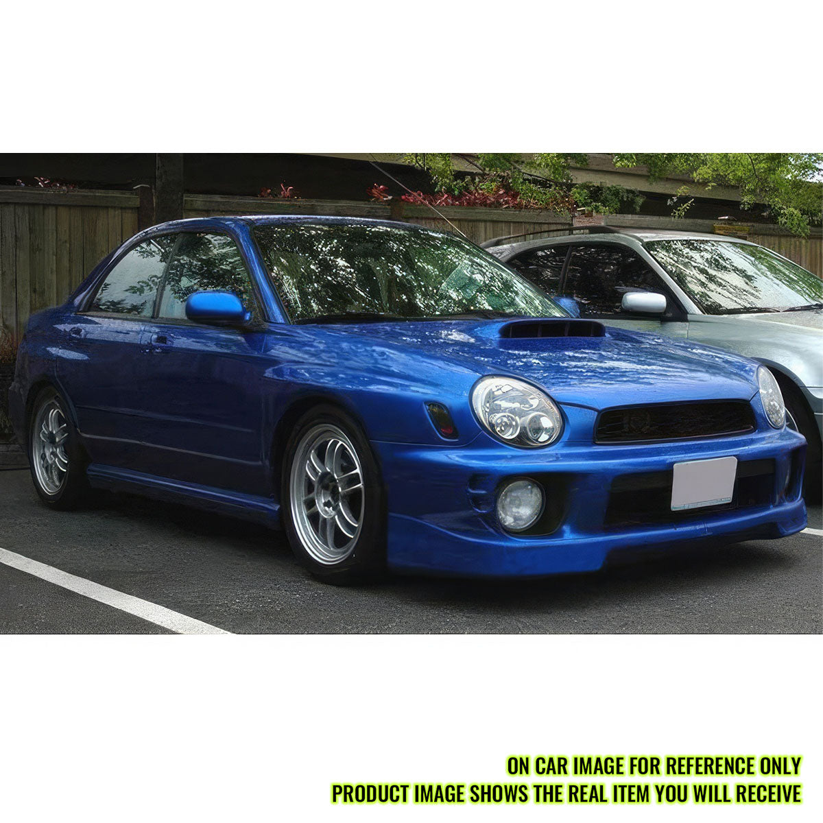 2002-2003 Subaru Impreza V3 Style Unpainted Black Front Bumper Lip PU