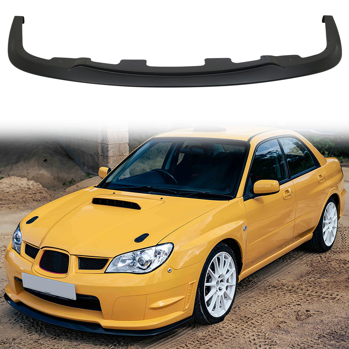 2006-2007 Subaru Impreza WRX STI Style Front Bumper Lip Chin PP