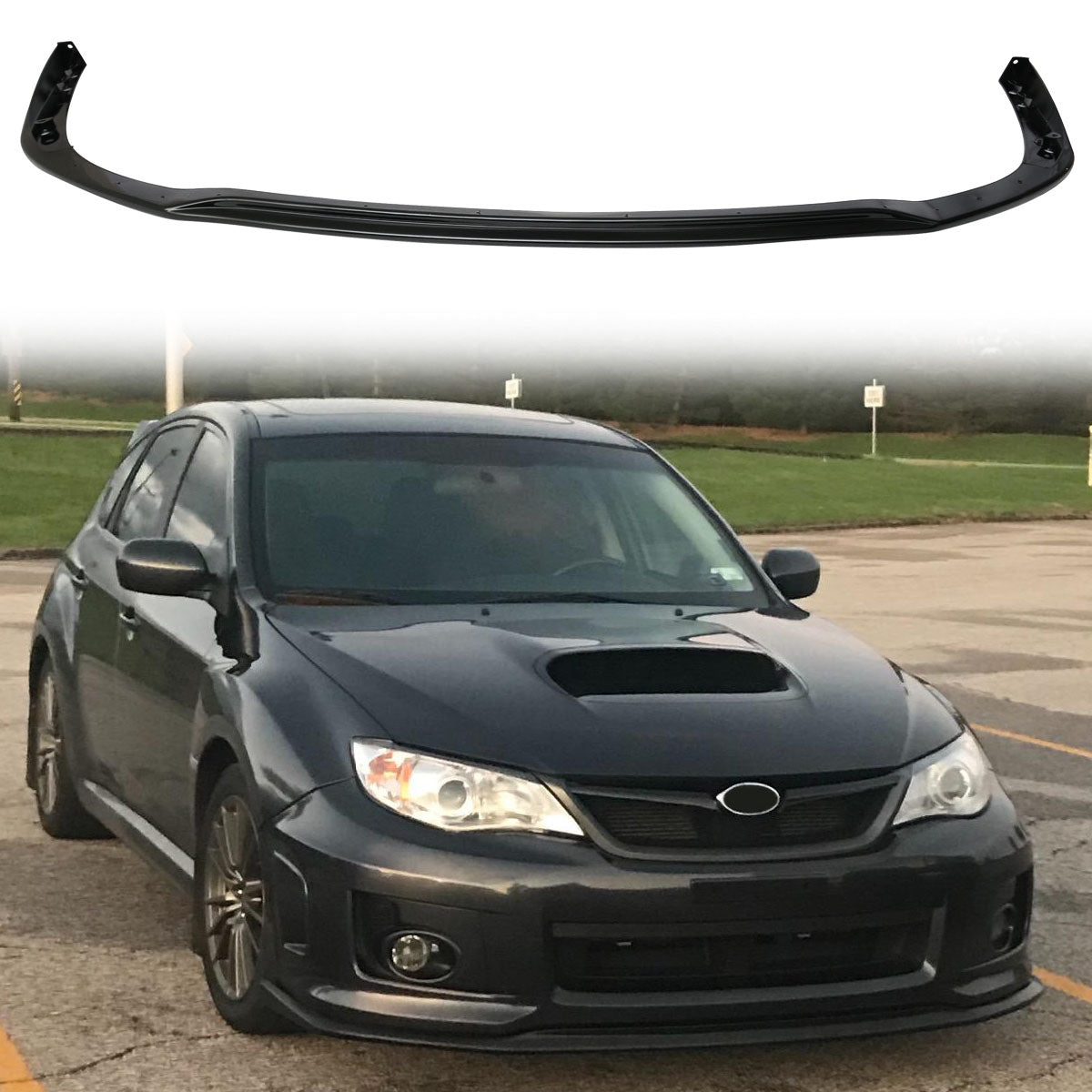 2011-2014 Subaru Impreza WRX STI V-Limited Style Front Lip Splitter PP