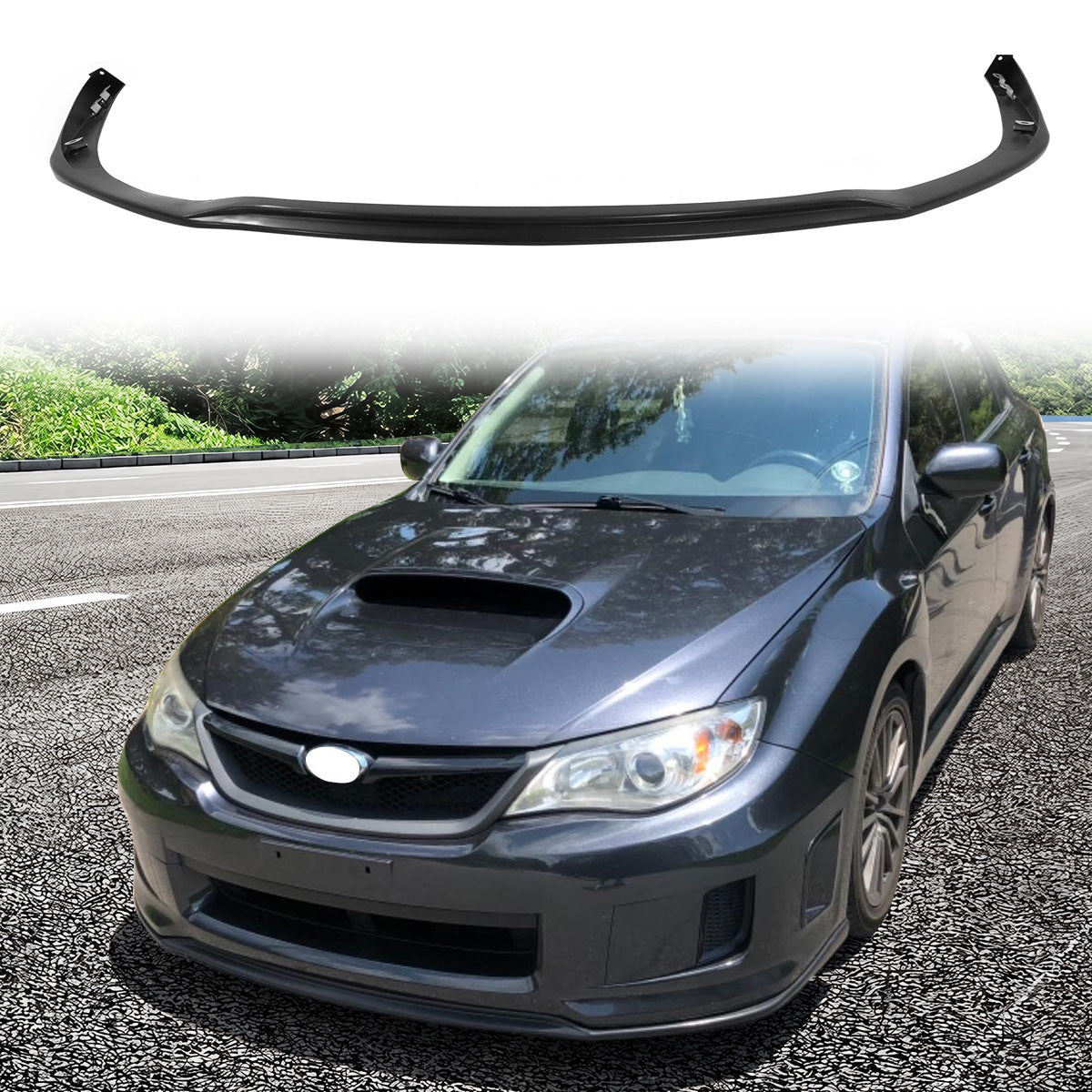 2011-2014 Subaru Impreza WRX STI V-Limited Style Front Lip Splitter PP