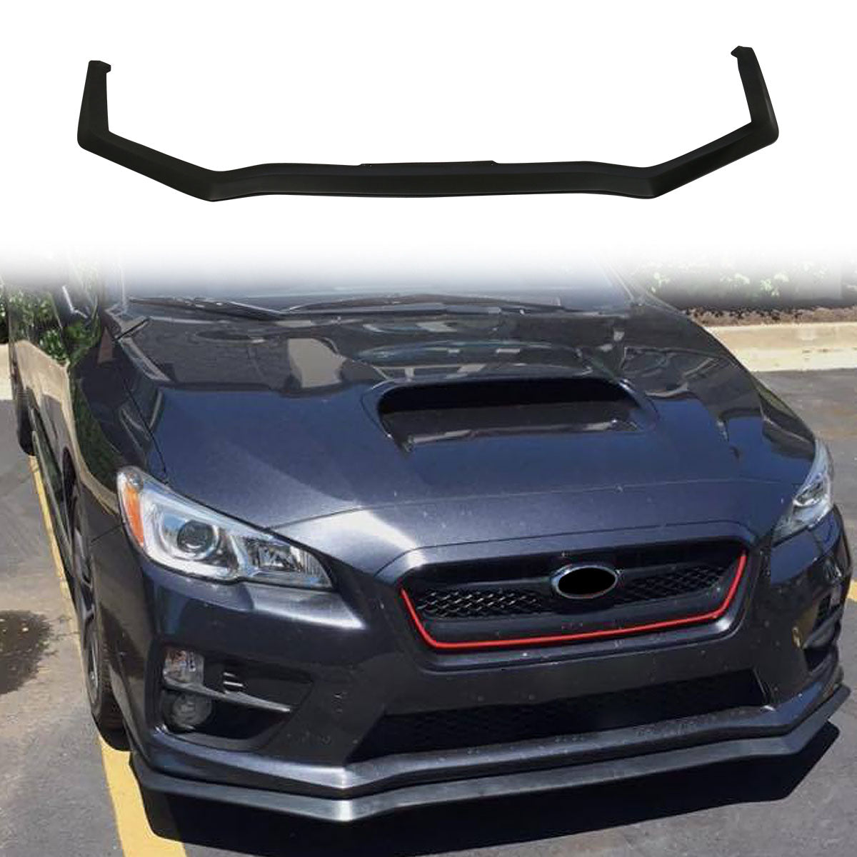 2015-2017 Subaru WRX STI 4Dr Sedan HD Front Lip Splitter Spoiler PU