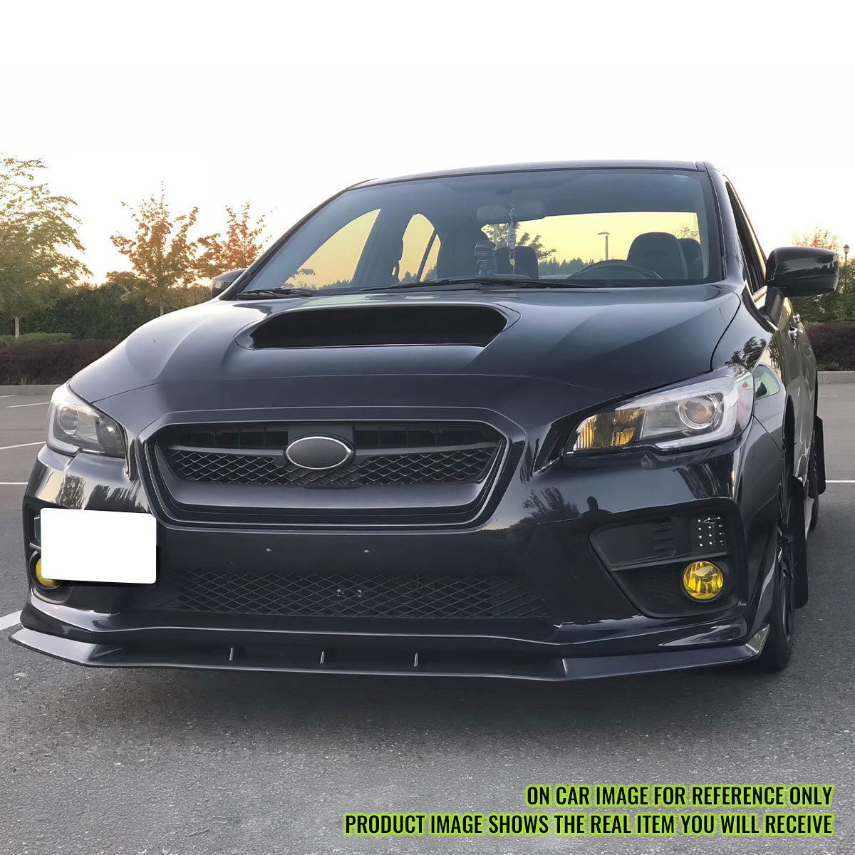 2015-2017 Subaru WRX STI MPX Style Matte Black Front Bumper Lip PP 3PC