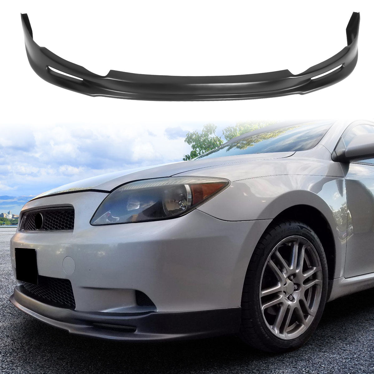 2005-2010 Scion tC Mugen Style Add On Front Bumper Lip Chin Spoiler PU