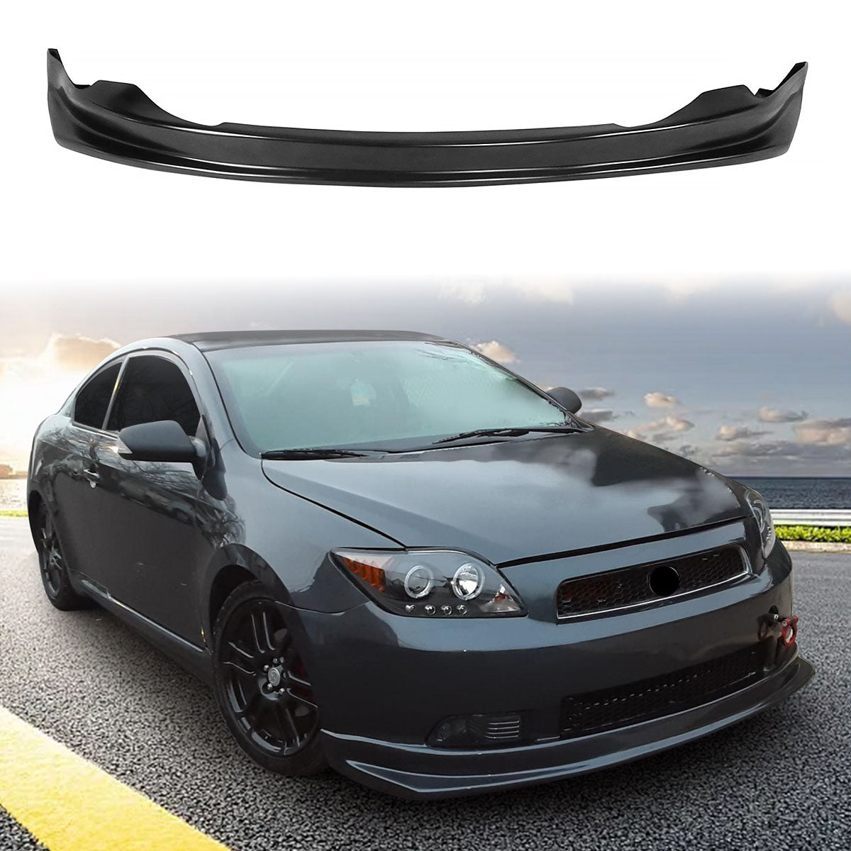 2005-2010 Scion tC JDM Sport Style Front Lip Splitter Chin Spoiler PU