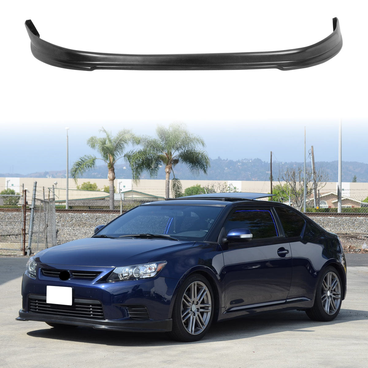 2011-2013 Scion TC RS Style PU Front Bumper Lip Chin Spoiler Splitter