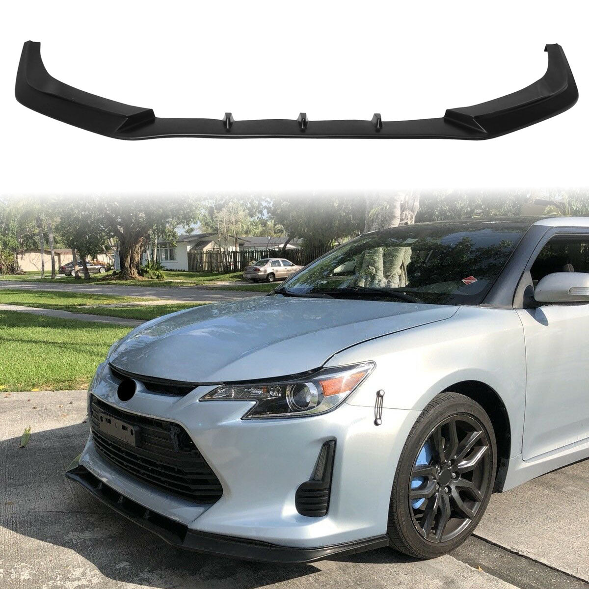 2014-2016 Scion tC V3 Style Front Bumper Lip Chin Spoiler Splitter PU